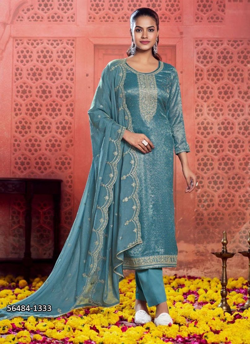 TARLA - CATALOG # 56484 (SET OF 4 SEMI-STITCHED SUITS)