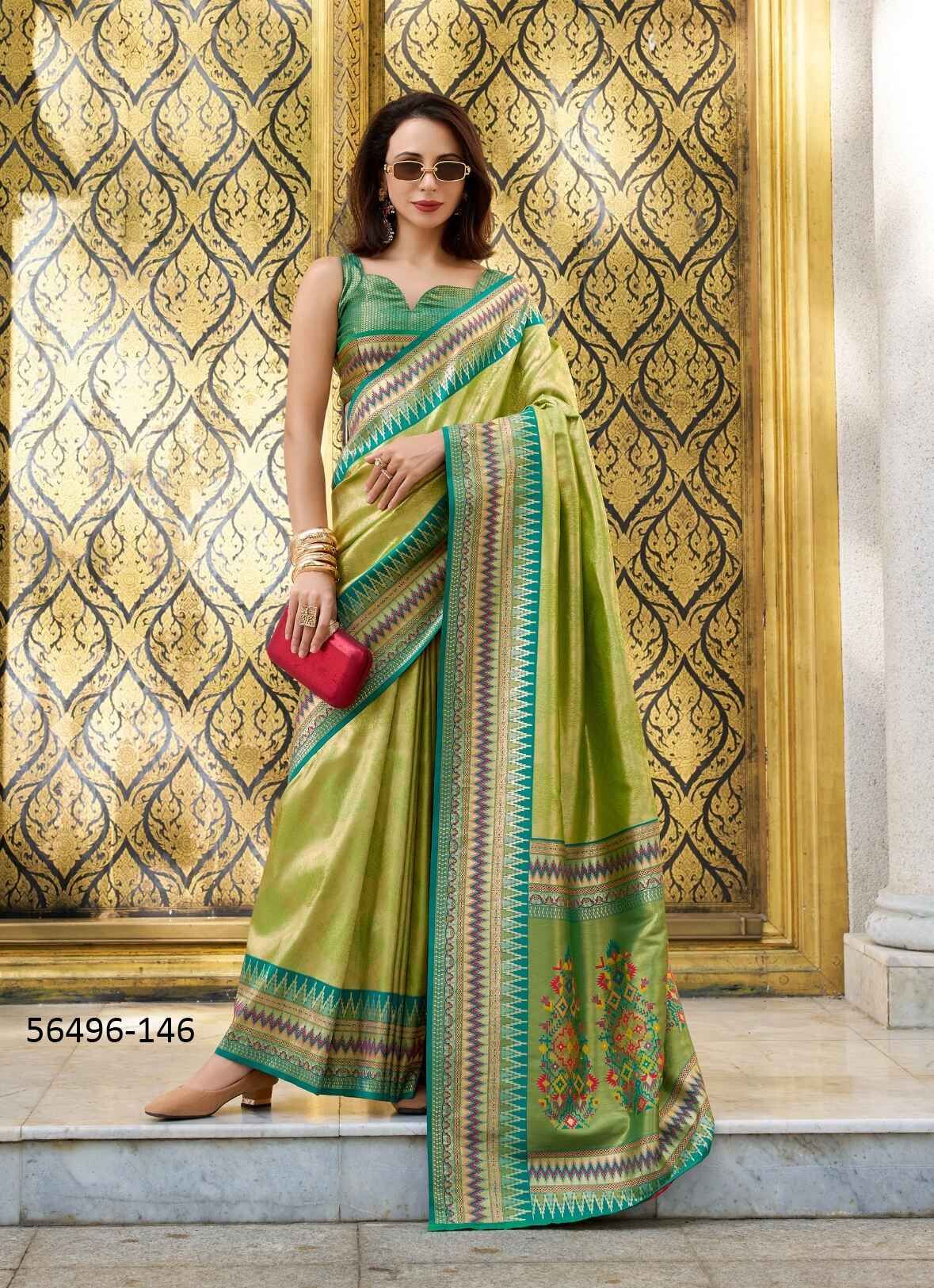RAJMATA - CATALOG # 56496 (SET OF 6 SAREES)