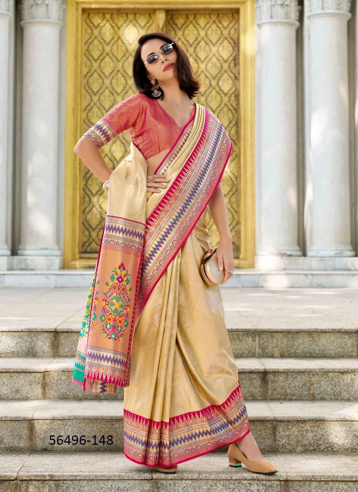 RAJMATA - CATALOG # 56496 (SET OF 6 SAREES)