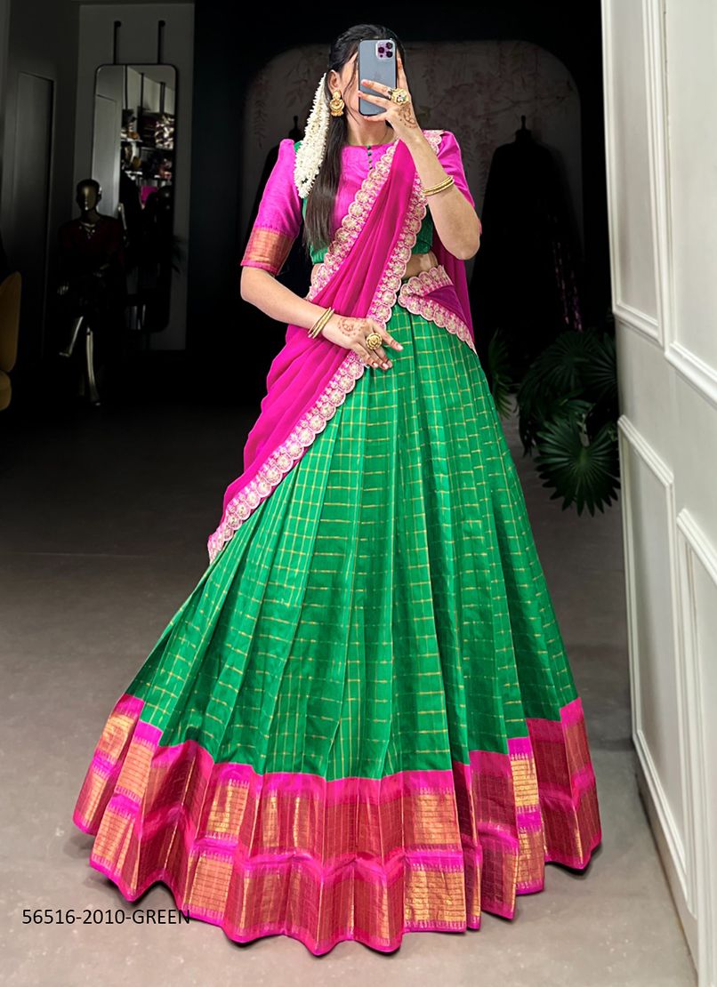 SERIES 2010 - CATALOG # 56516 (SET OF 5 READYMADE LEHENGAS)