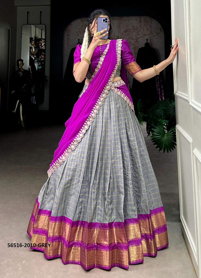 SERIES 2010 - CATALOG # 56516 (SET OF 5 READYMADE LEHENGAS)