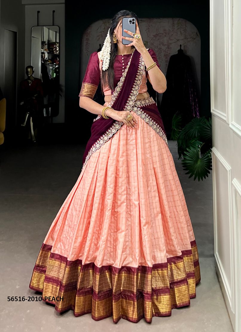 SERIES 2010 - CATALOG # 56516 (SET OF 5 READYMADE LEHENGAS)