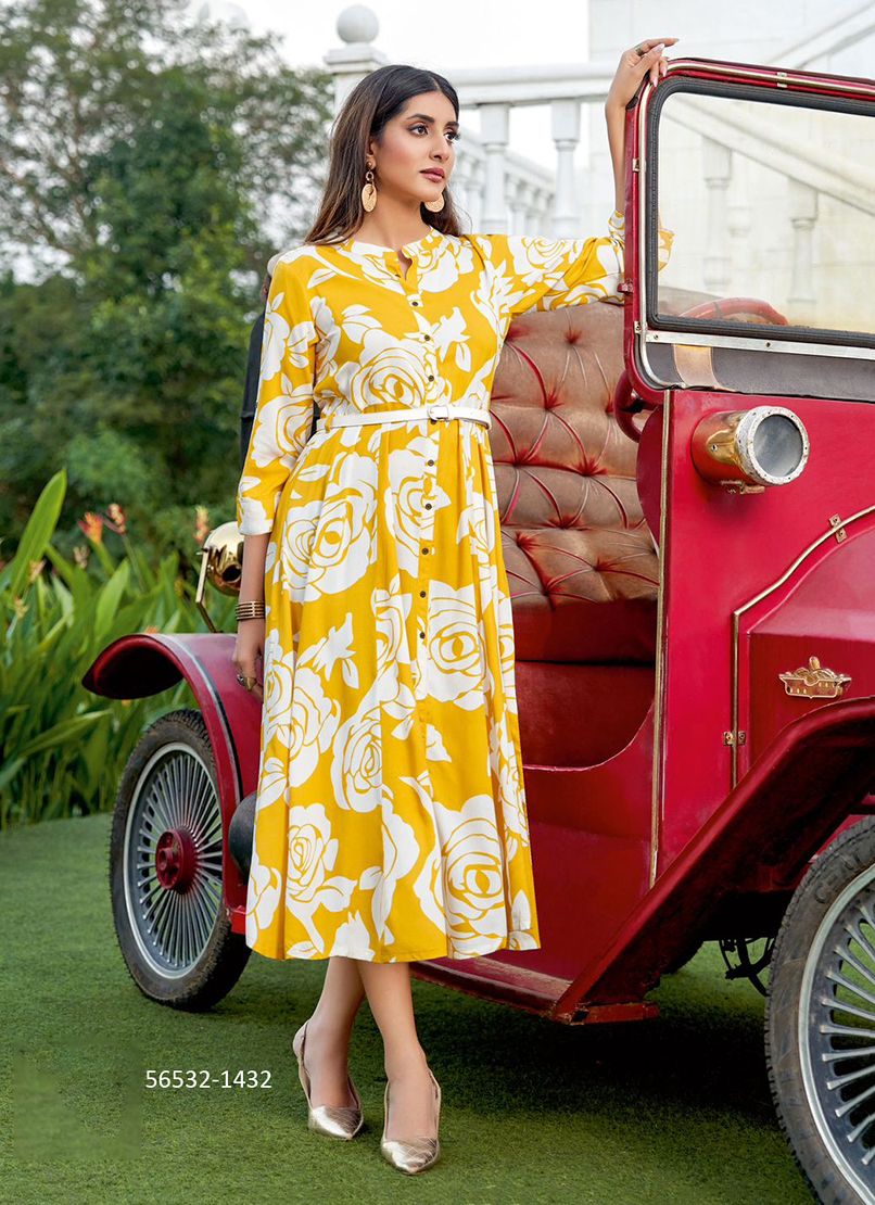 BELT 19 - CATALOG # 56532 (SET OF 6 READYMADE KURTIS)
