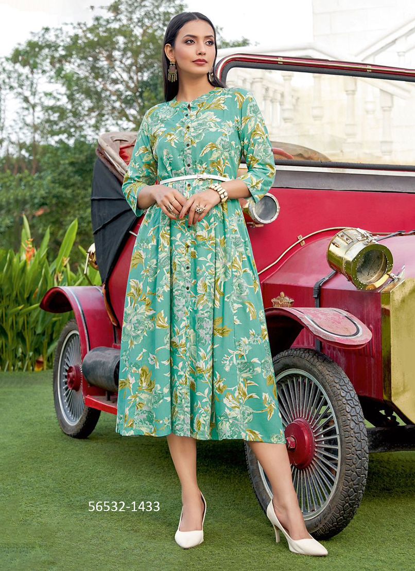 BELT 19 - CATALOG # 56532 (SET OF 6 READYMADE KURTIS)