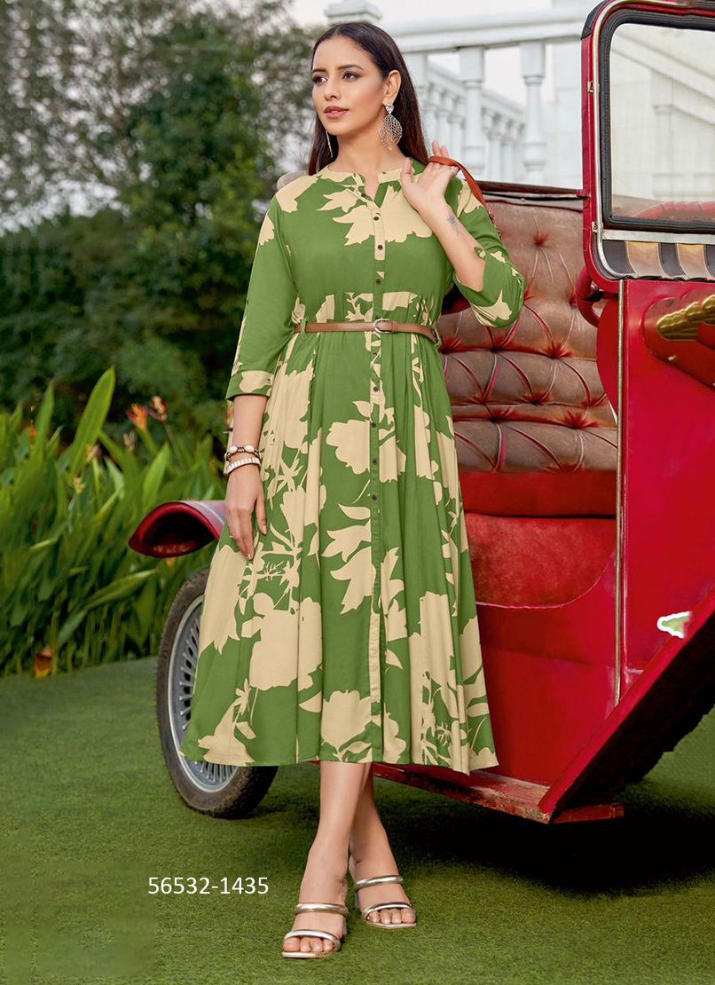 BELT 19 - CATALOG # 56532 (SET OF 6 READYMADE KURTIS)