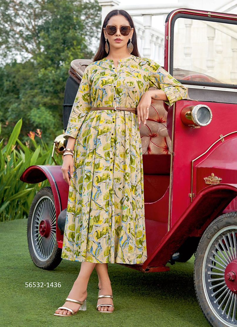 BELT 19 - CATALOG # 56532 (SET OF 6 READYMADE KURTIS)