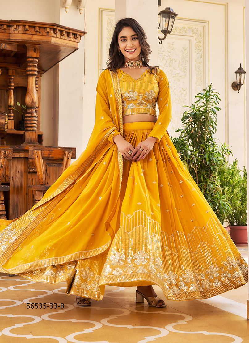 SERIES 33 - CATALOG # 56535 (SET OF 2 READYMADE LEHENGAS) SERIES 33 - CATALOG # 56535 (SET OF 2 READYMADE LEHENGAS)