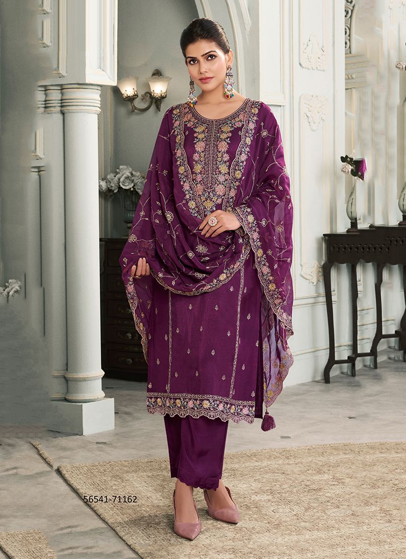 MULTY - CATALOG # 56541 (SET OF 4 SEMI-STITCHED SUITS) MULTY - CATALOG # 56541 (SET OF 4 SEMI-STITCHED SUITS)