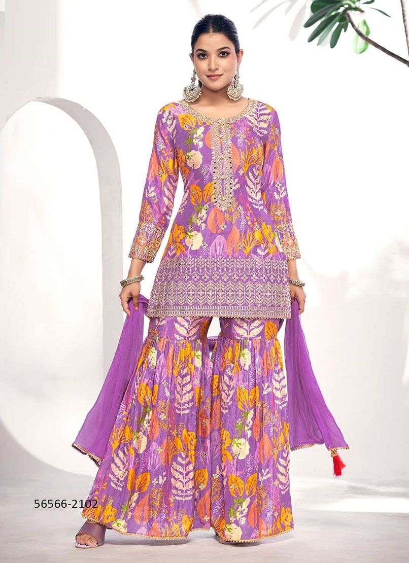 MONISHA - CATALOG # 56566 (SET OF 4 READYMADE SUITS)