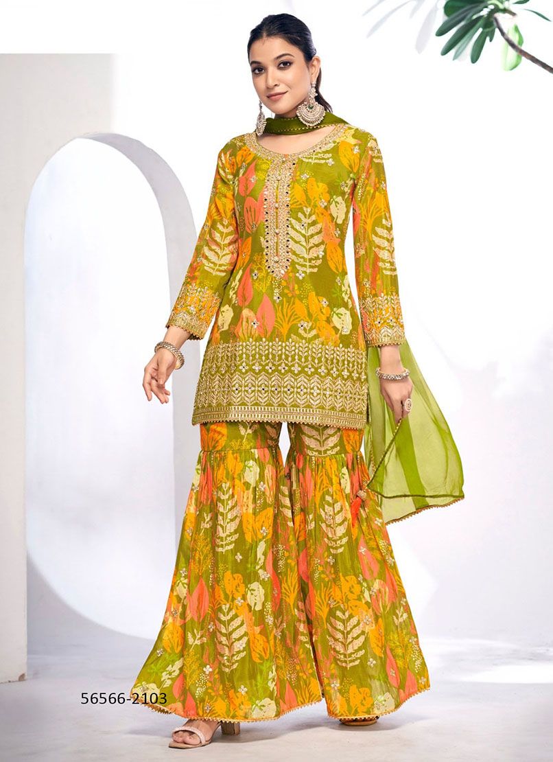 MONISHA - CATALOG # 56566 (SET OF 4 READYMADE SUITS)
