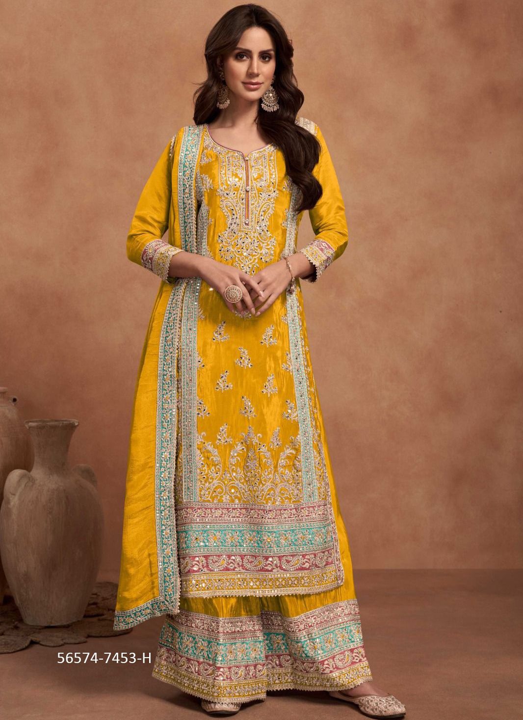 NAZIA COLOR - CATALOG # 56574 (SET OF 3 READYMADE SUITS) NAZIA COLOR - CATALOG # 56574 (SET OF 3 READYMADE SUITS)