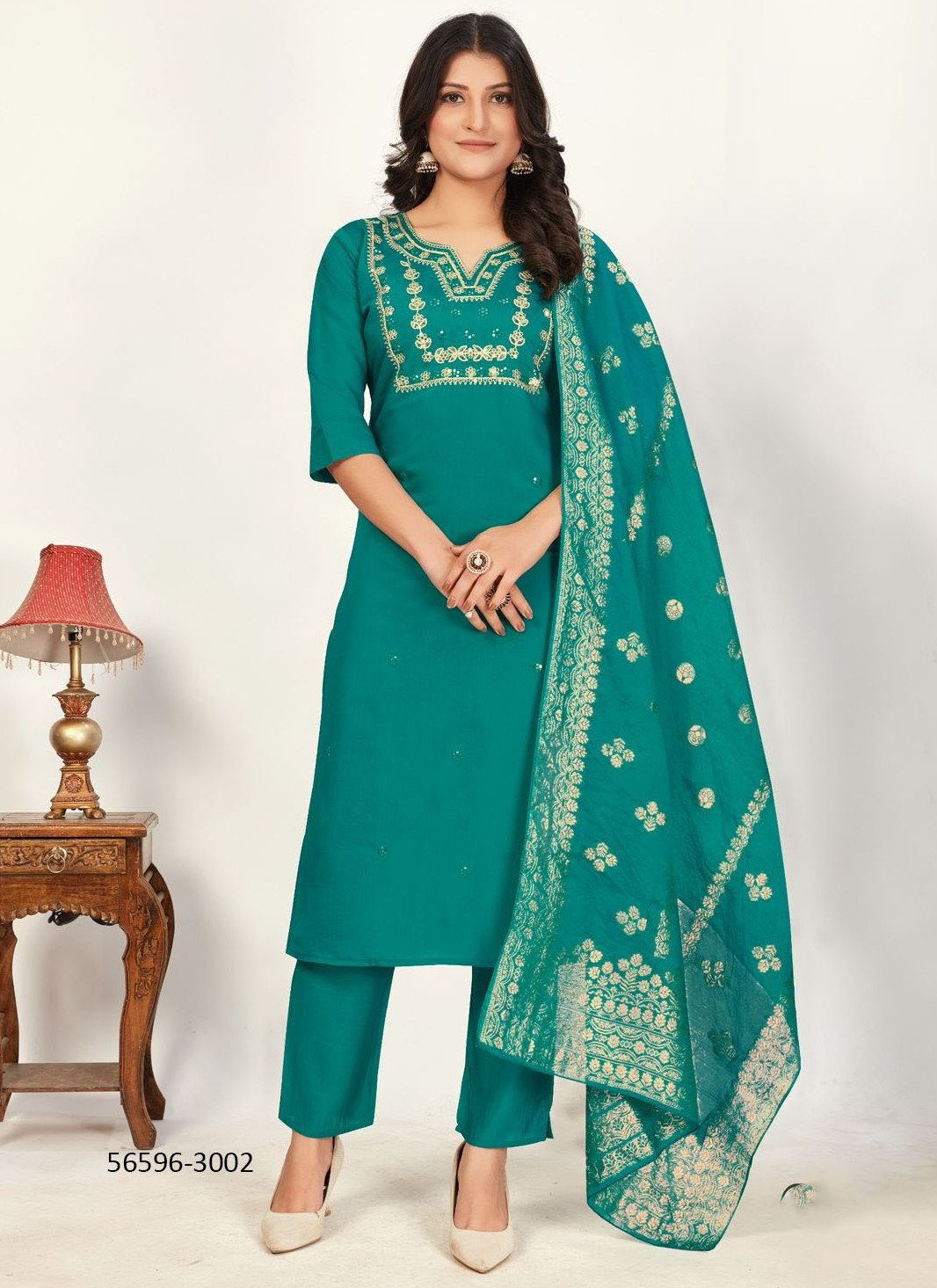 RAASHI 3 - CATALOG # 56596 (SET OF 4 READYMADE SUITS)