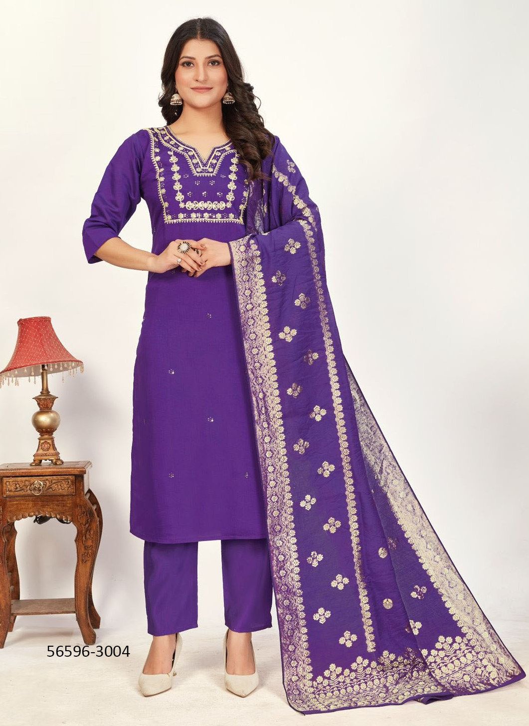 RAASHI 3 - CATALOG # 56596 (SET OF 4 READYMADE SUITS)