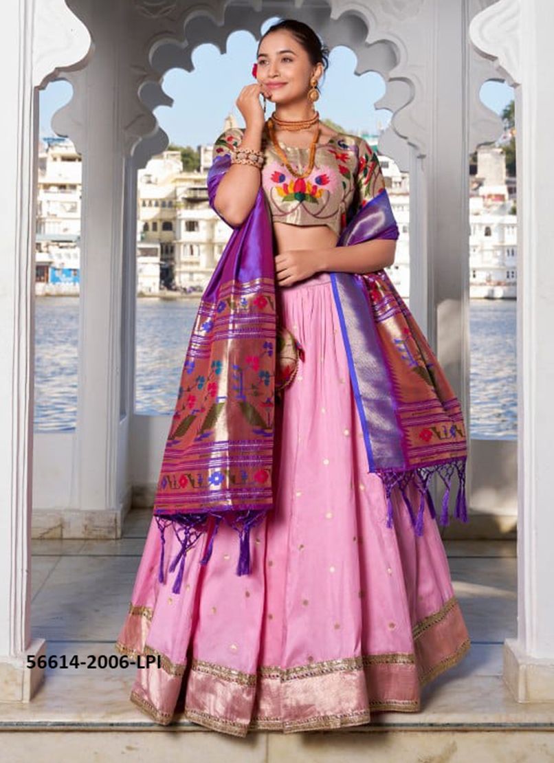 KEETHANA - CATALOG # 56614 (SET OF 4 LEHENGAS (SEMI-STITCHED))