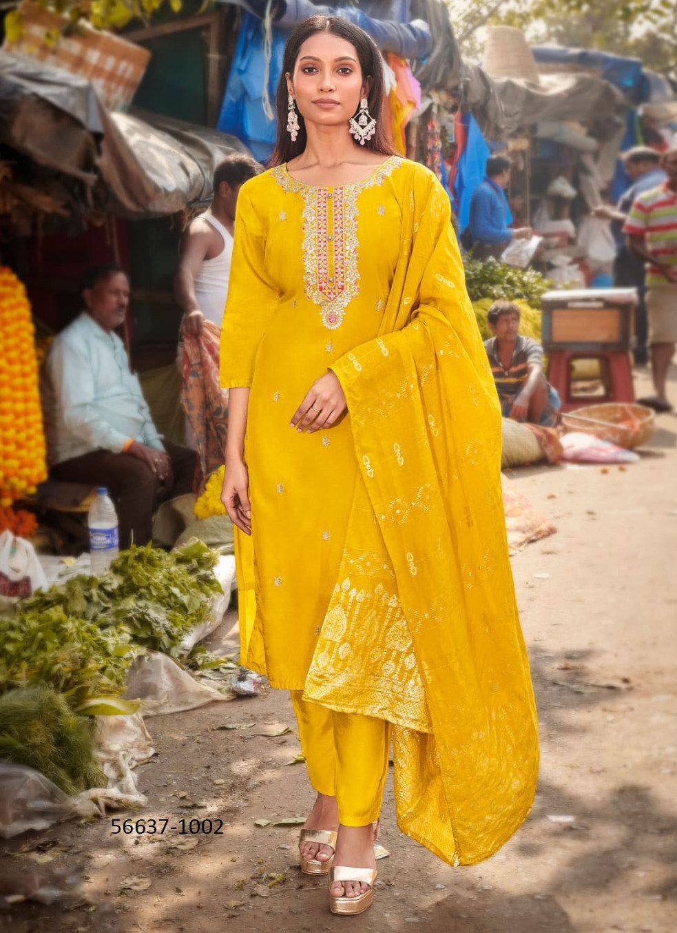 MEERA - CATALOG # 56637 (SET OF 6 READYMADE SUITS) 