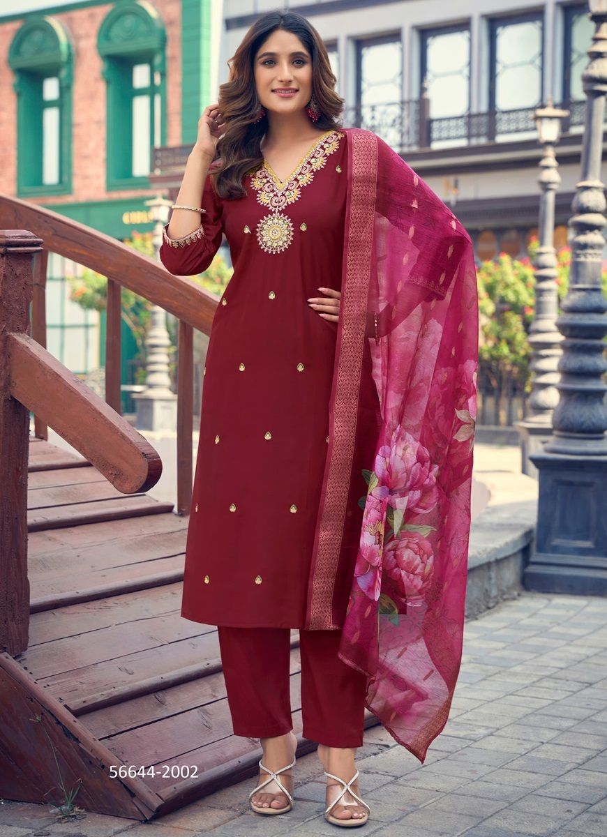 NUSRAT 2 - CATALOG # 56644 (SET OF 4 READYMADE SUITS)