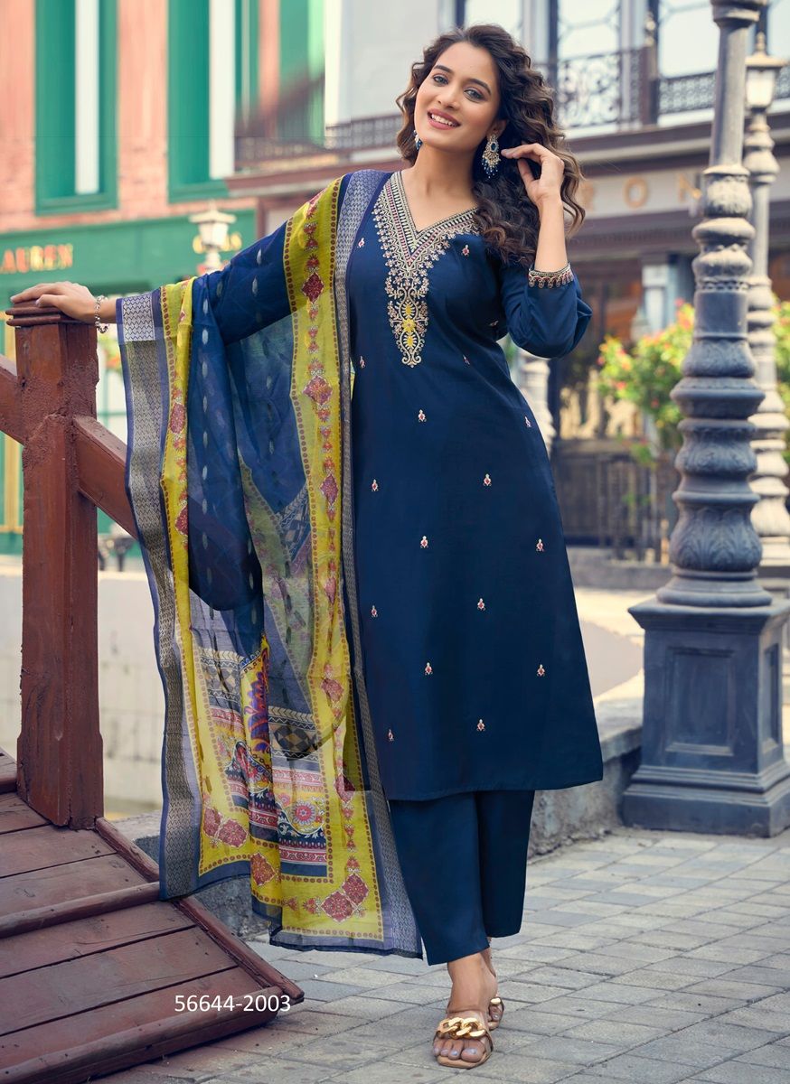 NUSRAT 2 - CATALOG # 56644 (SET OF 4 READYMADE SUITS)