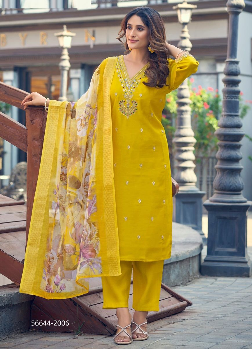 NUSRAT 2 - CATALOG # 56644 (SET OF 4 READYMADE SUITS)