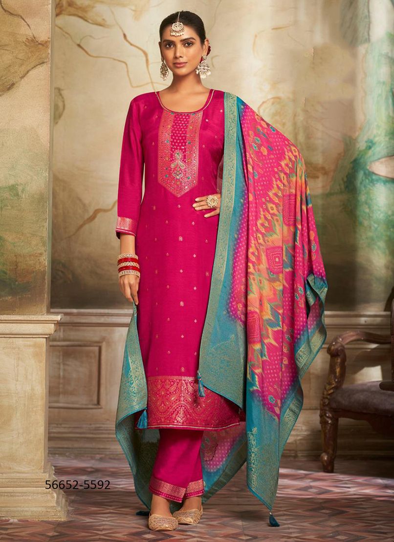 MEGHANA 2 - CATALOG # 56652 (SET OF 4 READYMADE SUITS)