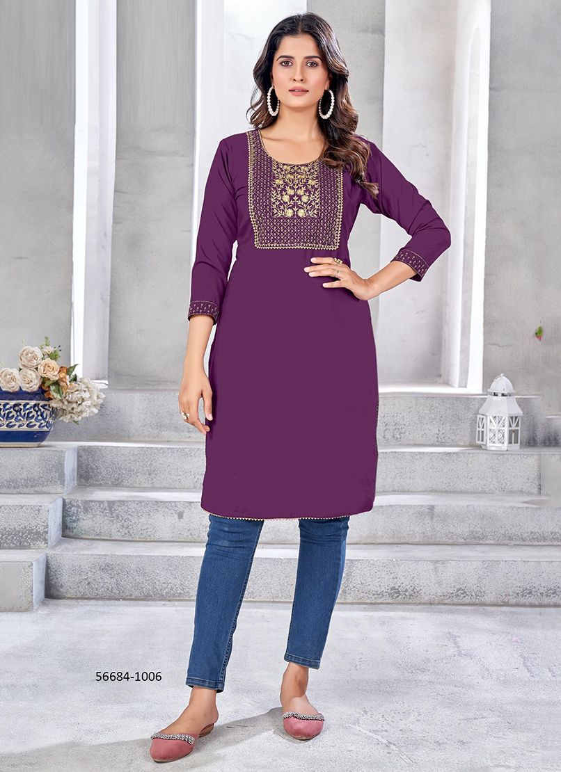 POPCORN 2 - CATALOG # 56684 (SET OF 6 READYMADE KURTIS) POPCORN 2 - CATALOG # 56684 (SET OF 6 READYMADE KURTIS)
