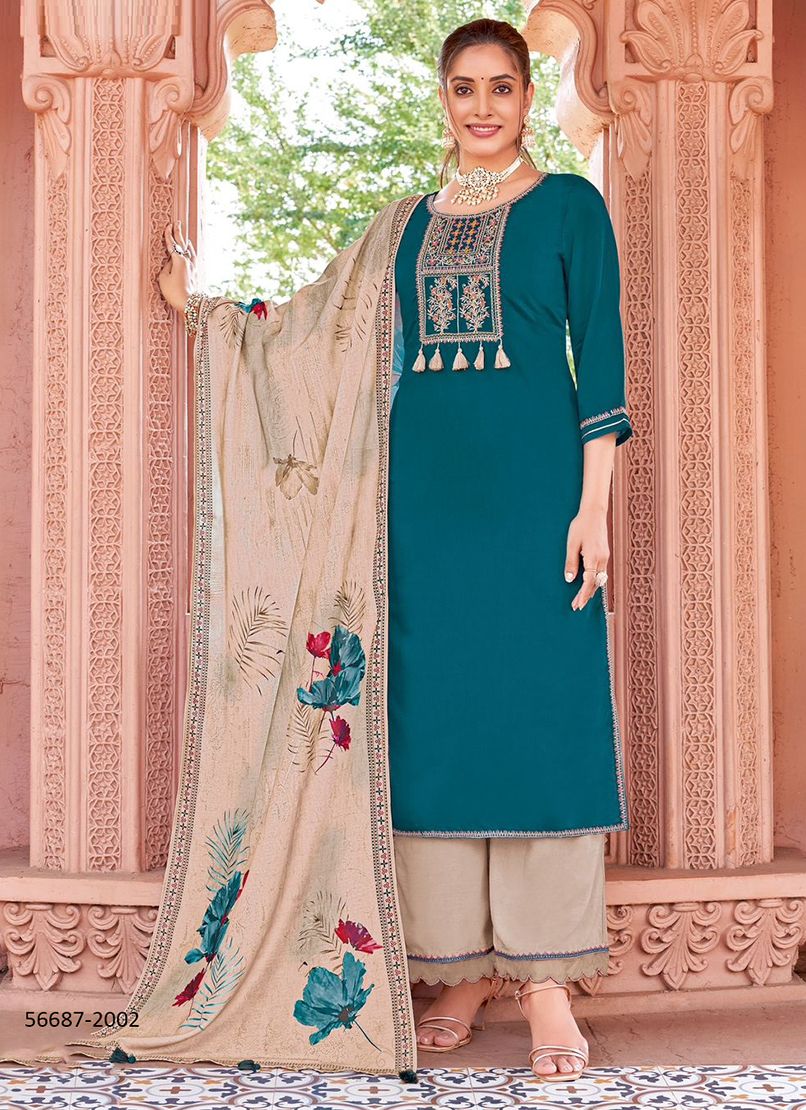 MIRAAN - CATALOG # 56687 (SET OF 6 READYMADE SUITS)