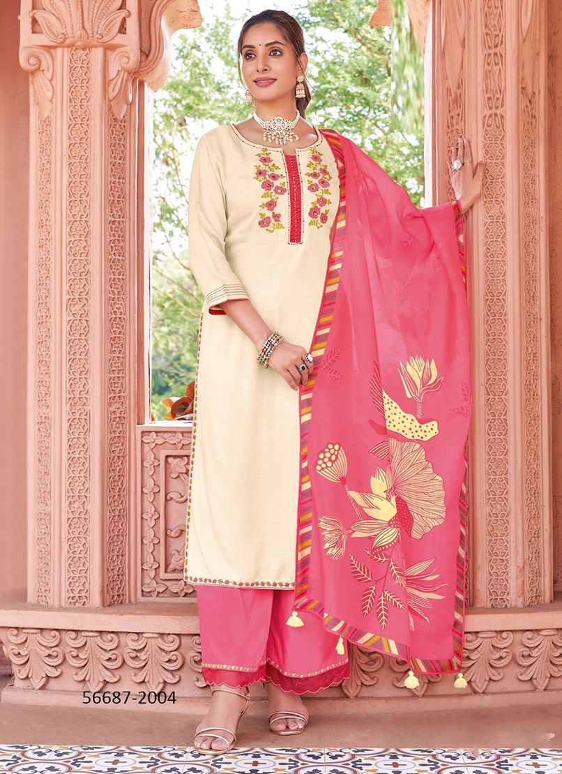 MIRAAN - CATALOG # 56687 (SET OF 6 READYMADE SUITS)