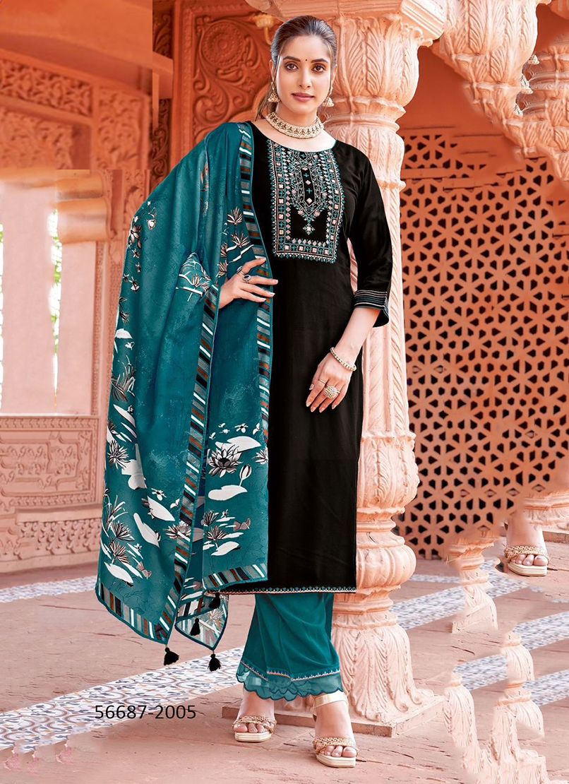 MIRAAN - CATALOG # 56687 (SET OF 6 READYMADE SUITS)