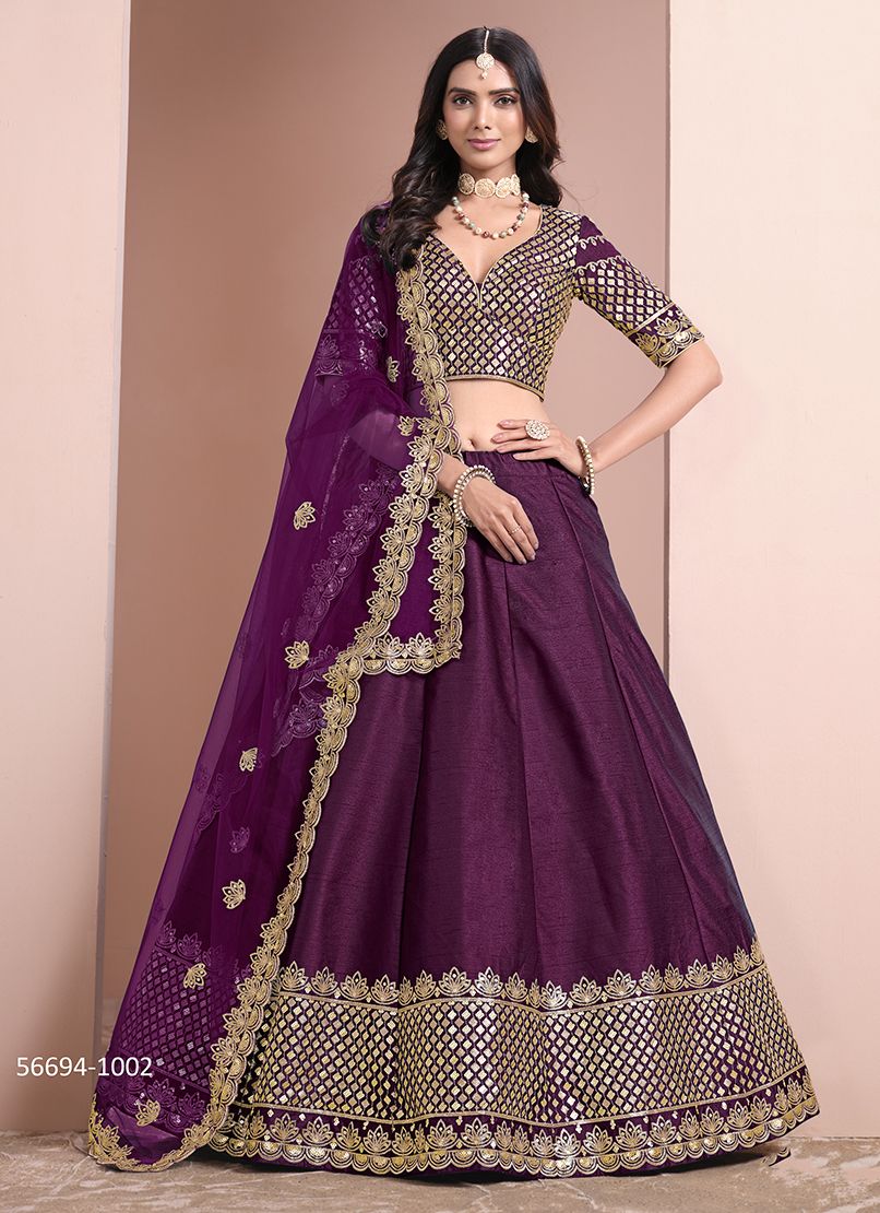 MEHVISH 10 - CATALOG # 56694 (SET OF 4 LEHENGAS (SEMI-STITCHED)) MEHVISH 10 - CATALOG # 56694 (SET OF 4 LEHENGAS (SEMI-STITCHED))