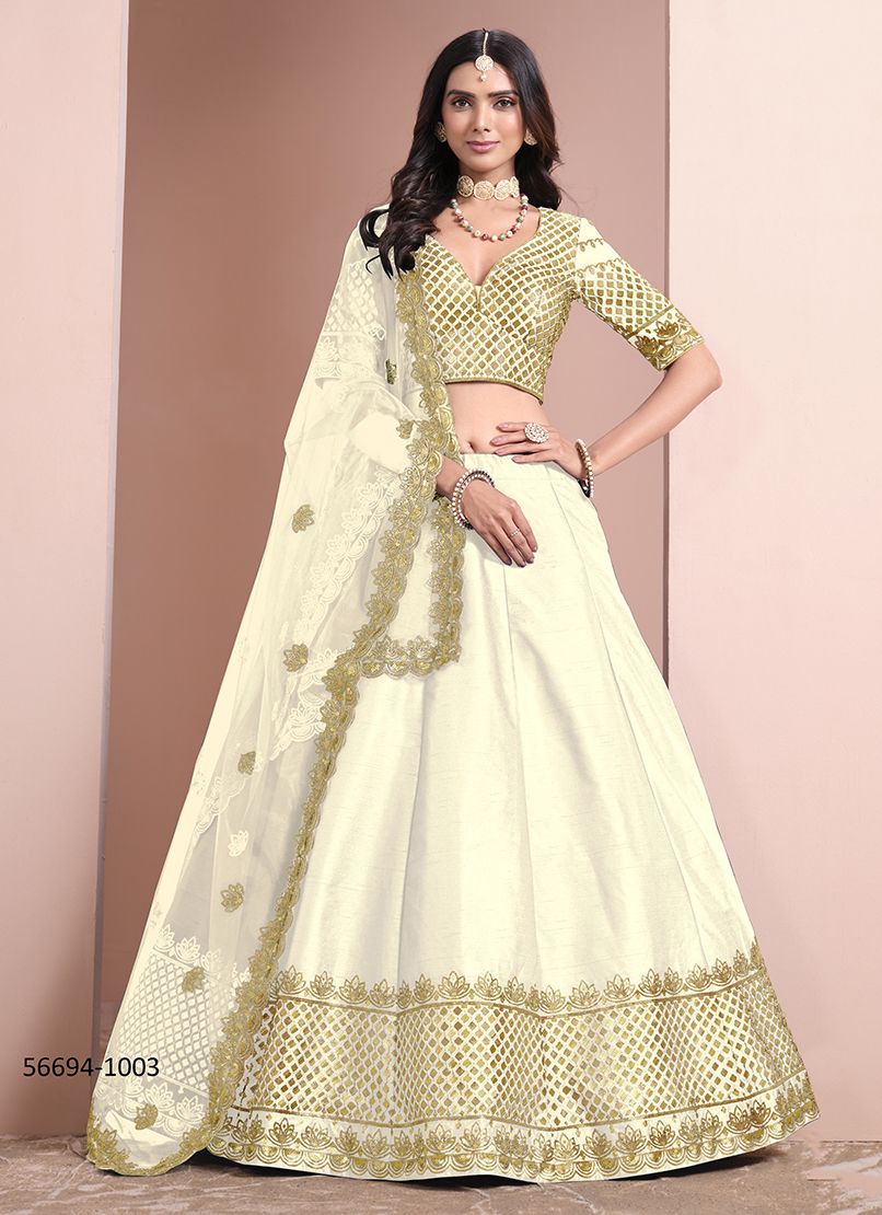 MEHVISH 10 - CATALOG # 56694 (SET OF 4 LEHENGAS (SEMI-STITCHED)) MEHVISH 10 - CATALOG # 56694 (SET OF 4 LEHENGAS (SEMI-STITCHED))