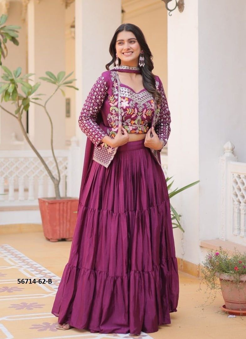 SERIES 62 - CATALOG # 56714 (SET OF 2 READYMADE LEHENGAS) 