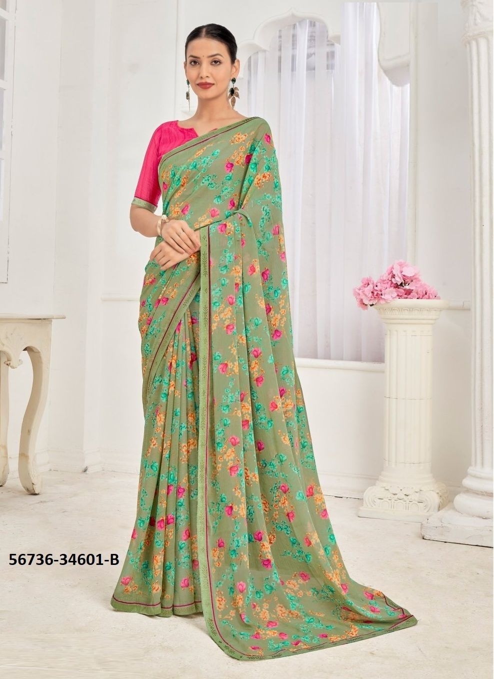 VANILLA 10 - CATALOG # 56736 (SET OF 12 SAREES)