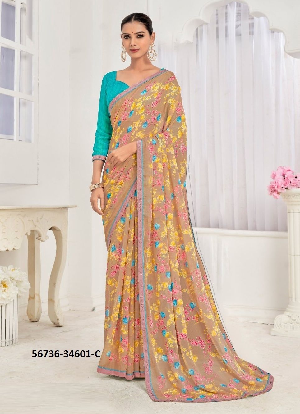 VANILLA 10 - CATALOG # 56736 (SET OF 12 SAREES)