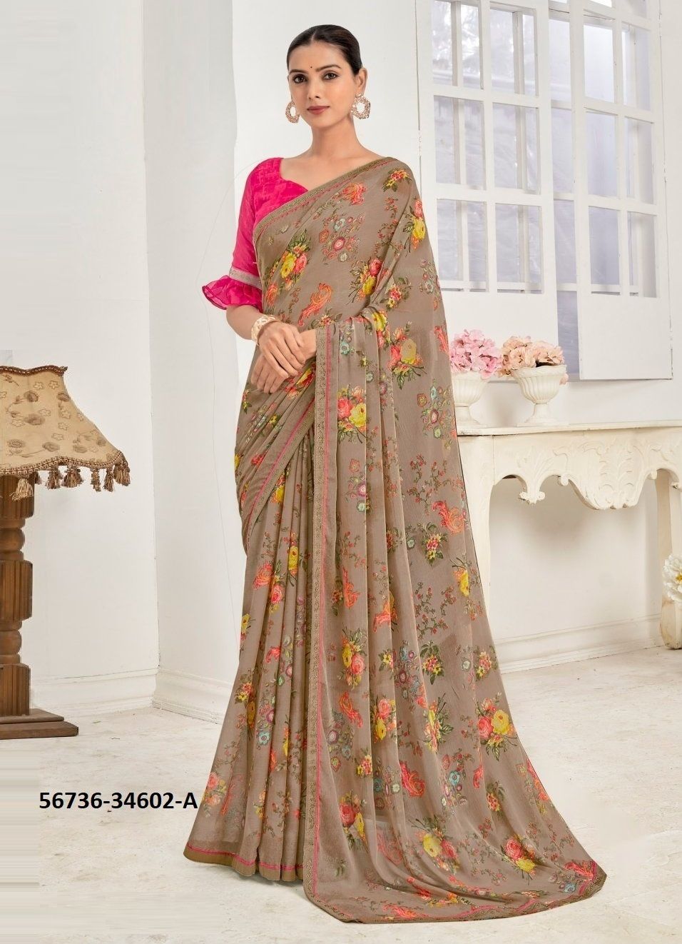 VANILLA 10 - CATALOG # 56736 (SET OF 12 SAREES)