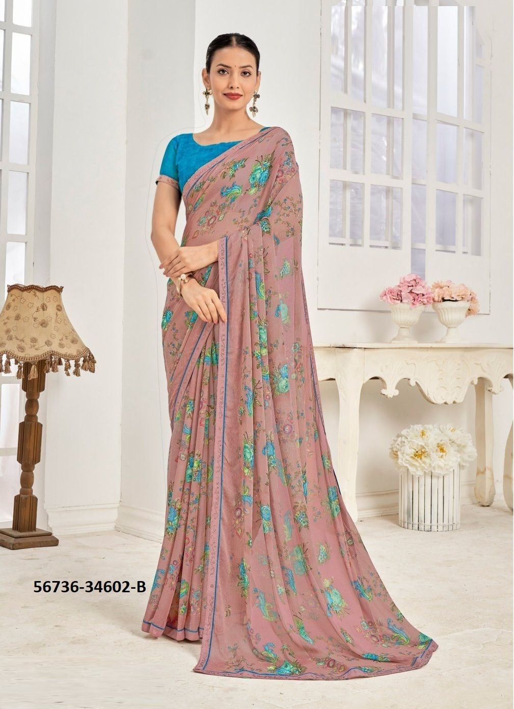 VANILLA 10 - CATALOG # 56736 (SET OF 12 SAREES)