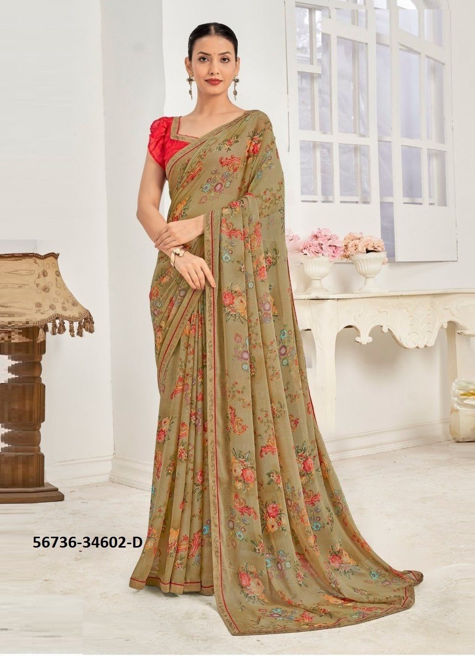 VANILLA 10 - CATALOG # 56736 (SET OF 12 SAREES)