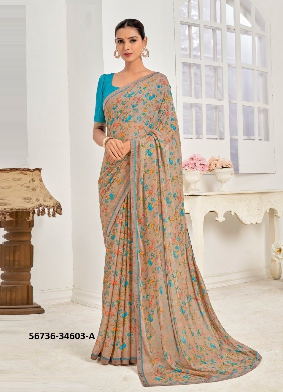 VANILLA 10 - CATALOG # 56736 (SET OF 12 SAREES)
