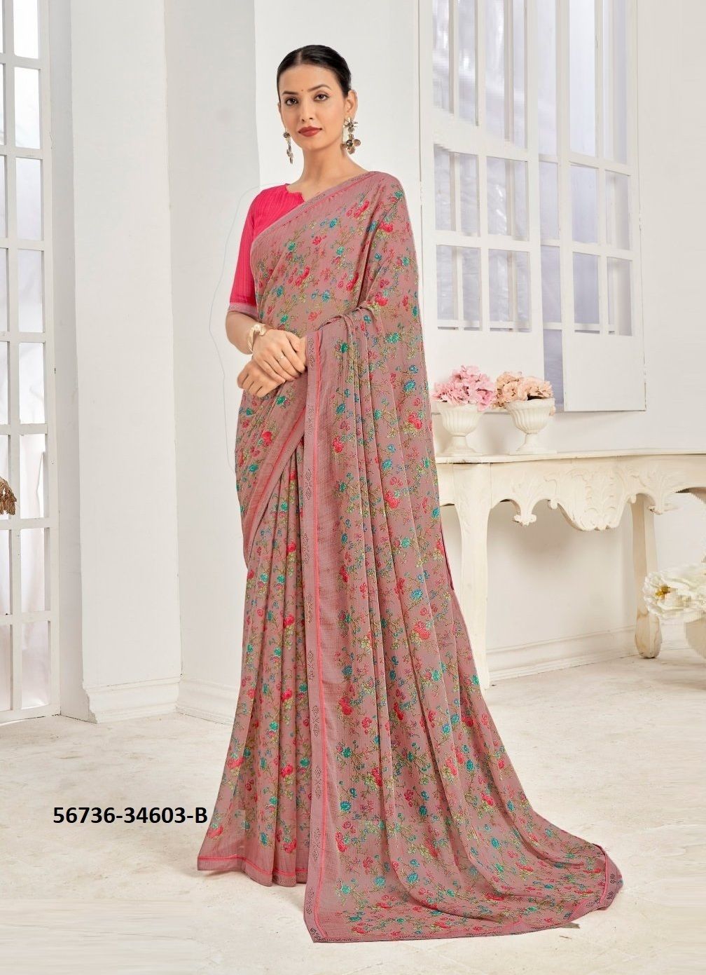VANILLA 10 - CATALOG # 56736 (SET OF 12 SAREES)