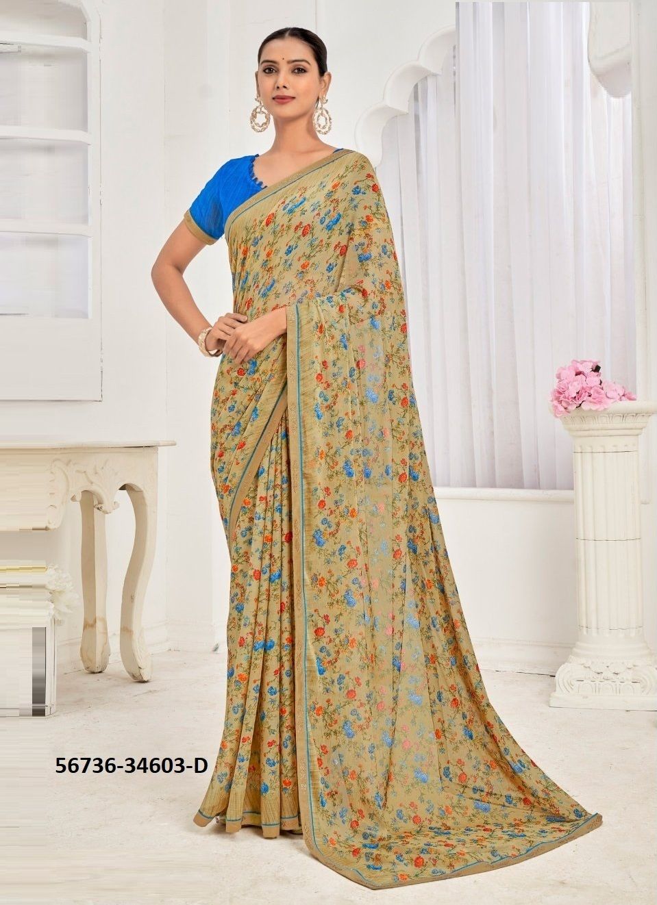 VANILLA 10 - CATALOG # 56736 (SET OF 12 SAREES)
