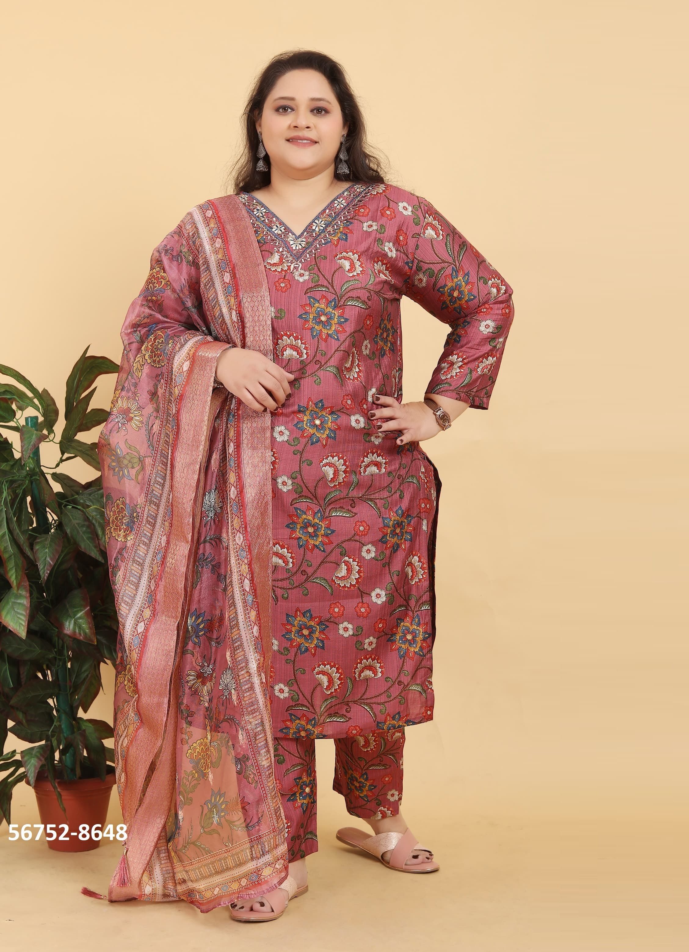 BIG SIZE ROYAL 2 - CATALOG # 56752 (SET OF 2 Readymade Salwar Suits) MADE IN INDIA BY STROLLAY ® BIG SIZE ROYAL 2 - CATALOG # 56752 (SET OF 2 Readymade Salwar Suits) MADE IN INDIA BY STROLLAY ®