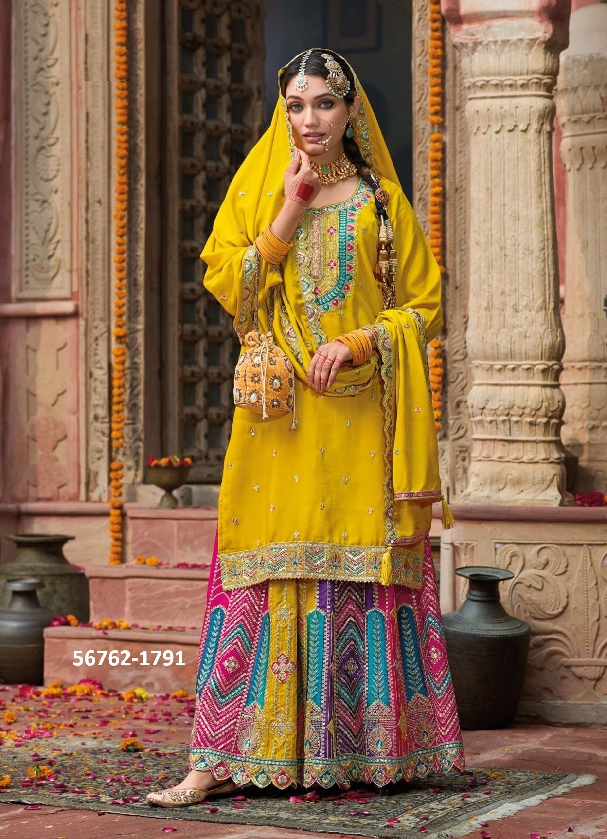 MOHINI - CATALOG # 56762 (SET OF 3 READYMADE SUITS)