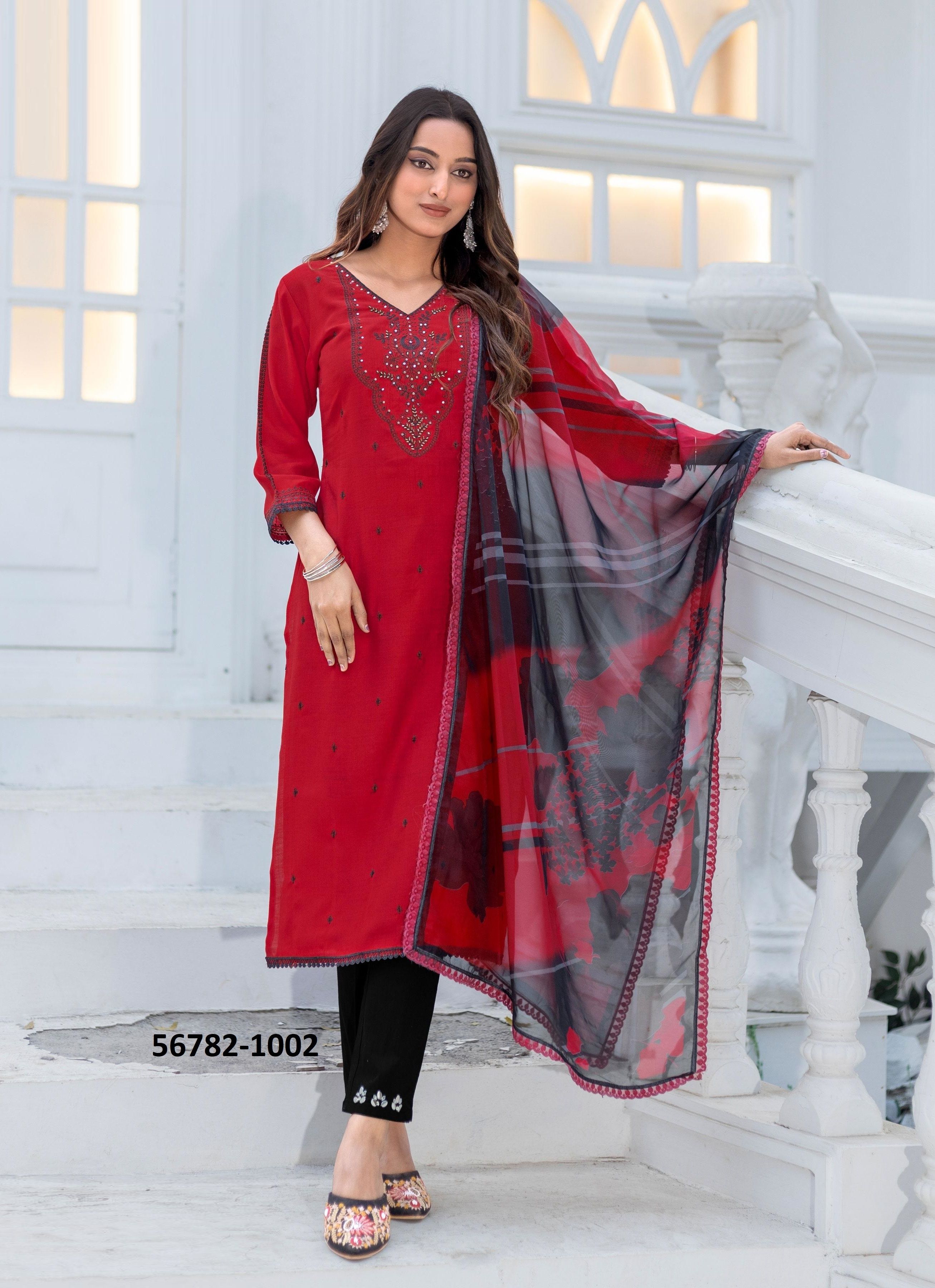 NIRVI - CATALOG # 56782 (SET OF 4 READYMADE SUITS)
