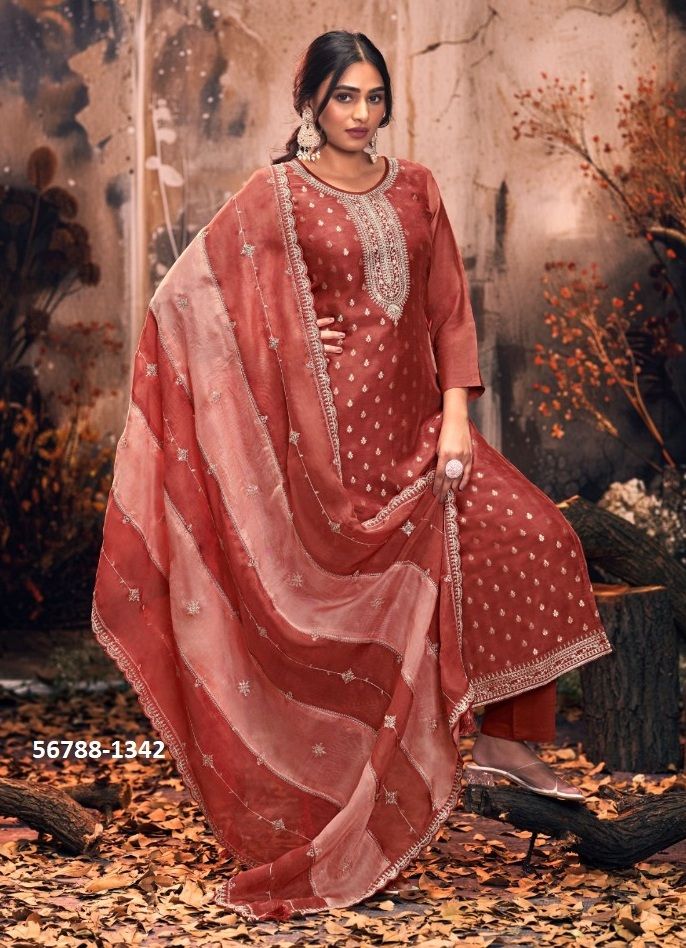 MAHARANI - CATALOG # 56788 (SET OF 4 SEMI-STITCHED SUITS)