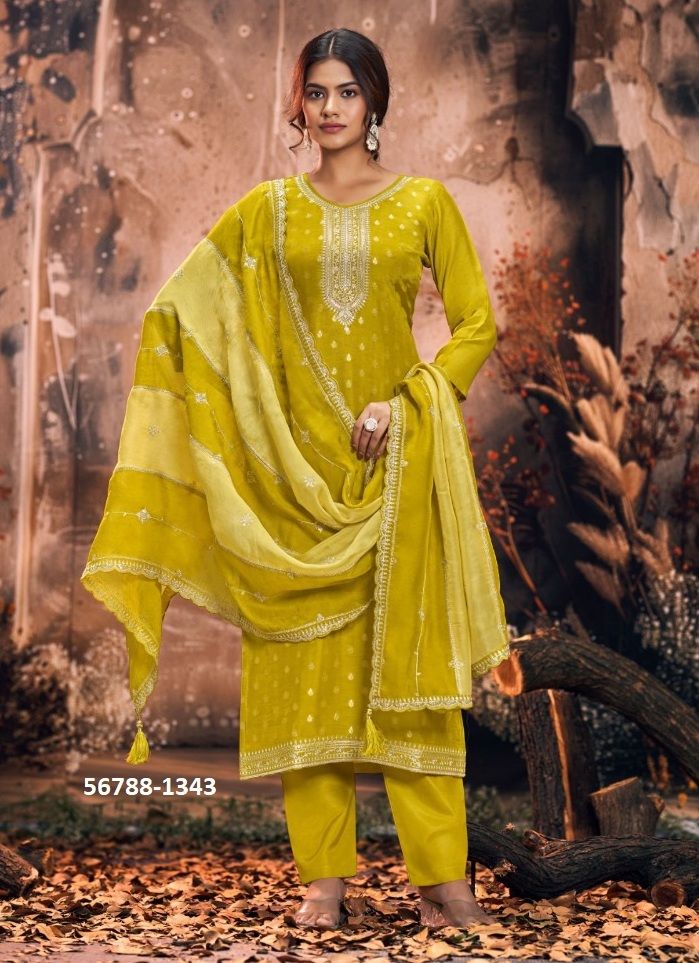 MAHARANI - CATALOG # 56788 (SET OF 4 SEMI-STITCHED SUITS)