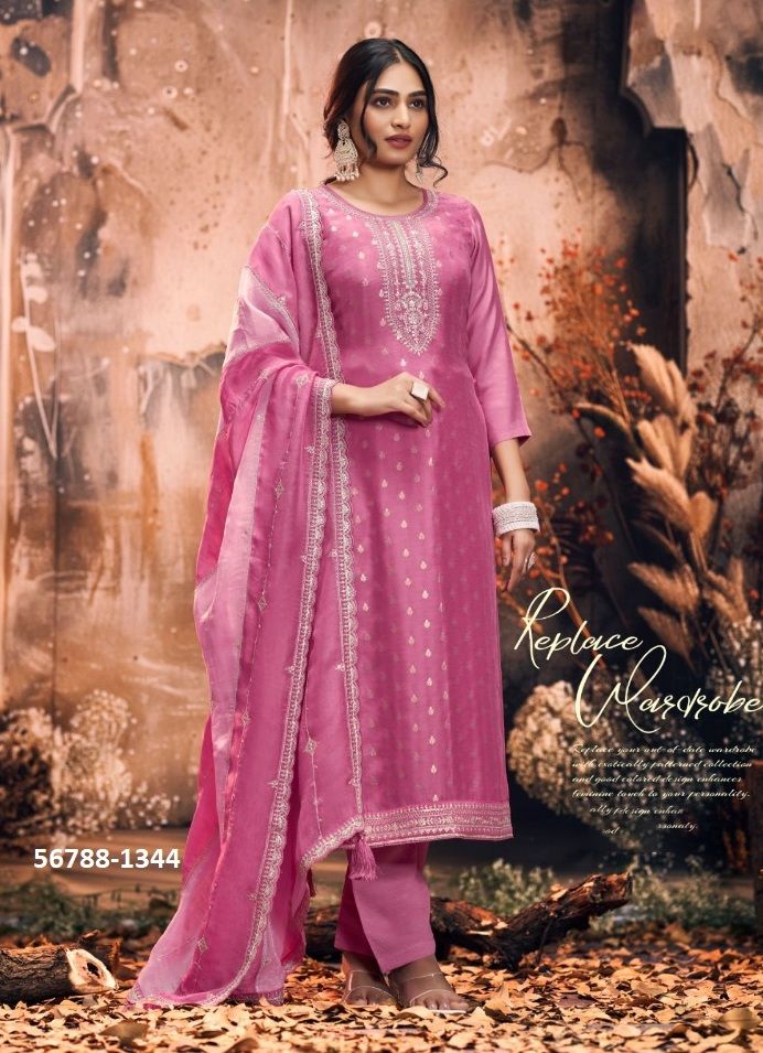 MAHARANI - CATALOG # 56788 (SET OF 4 SEMI-STITCHED SUITS)