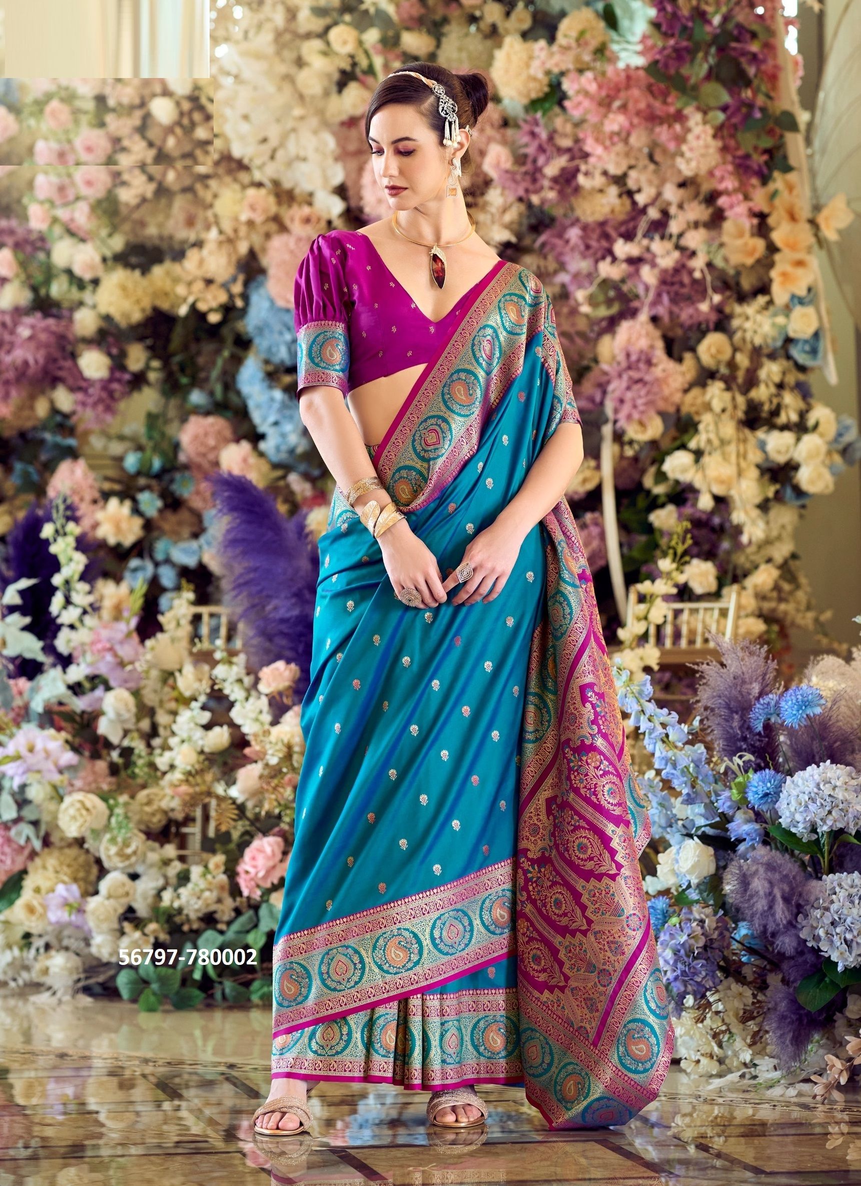MINAKARI - CATALOG # 56797 (SET OF 8 SAREES)