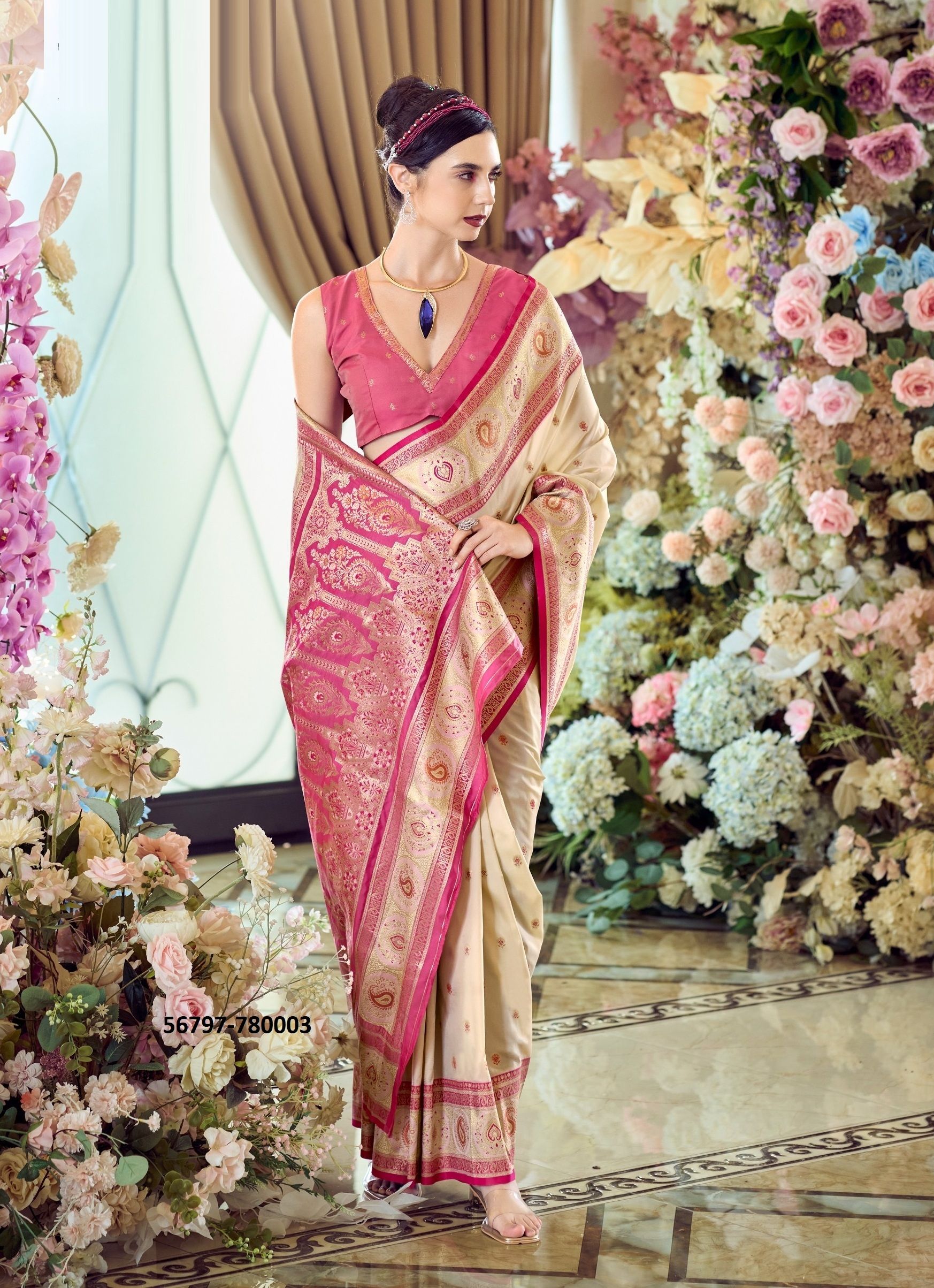 MINAKARI - CATALOG # 56797 (SET OF 8 SAREES)