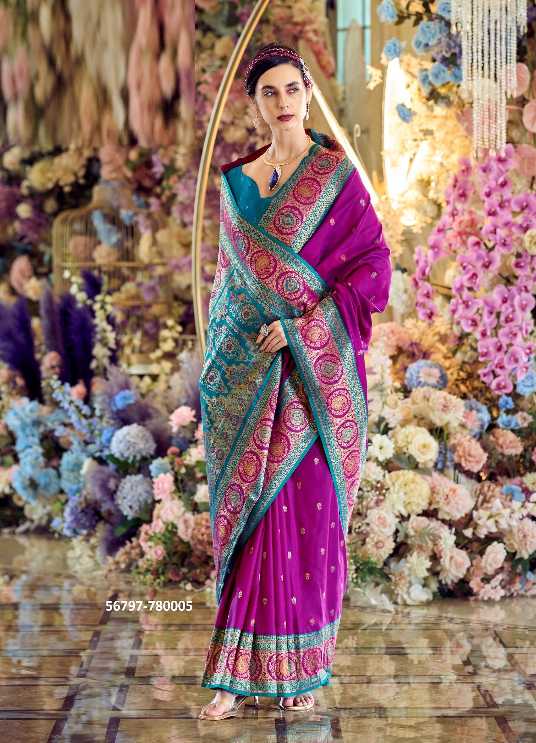 MINAKARI - CATALOG # 56797 (SET OF 8 SAREES)