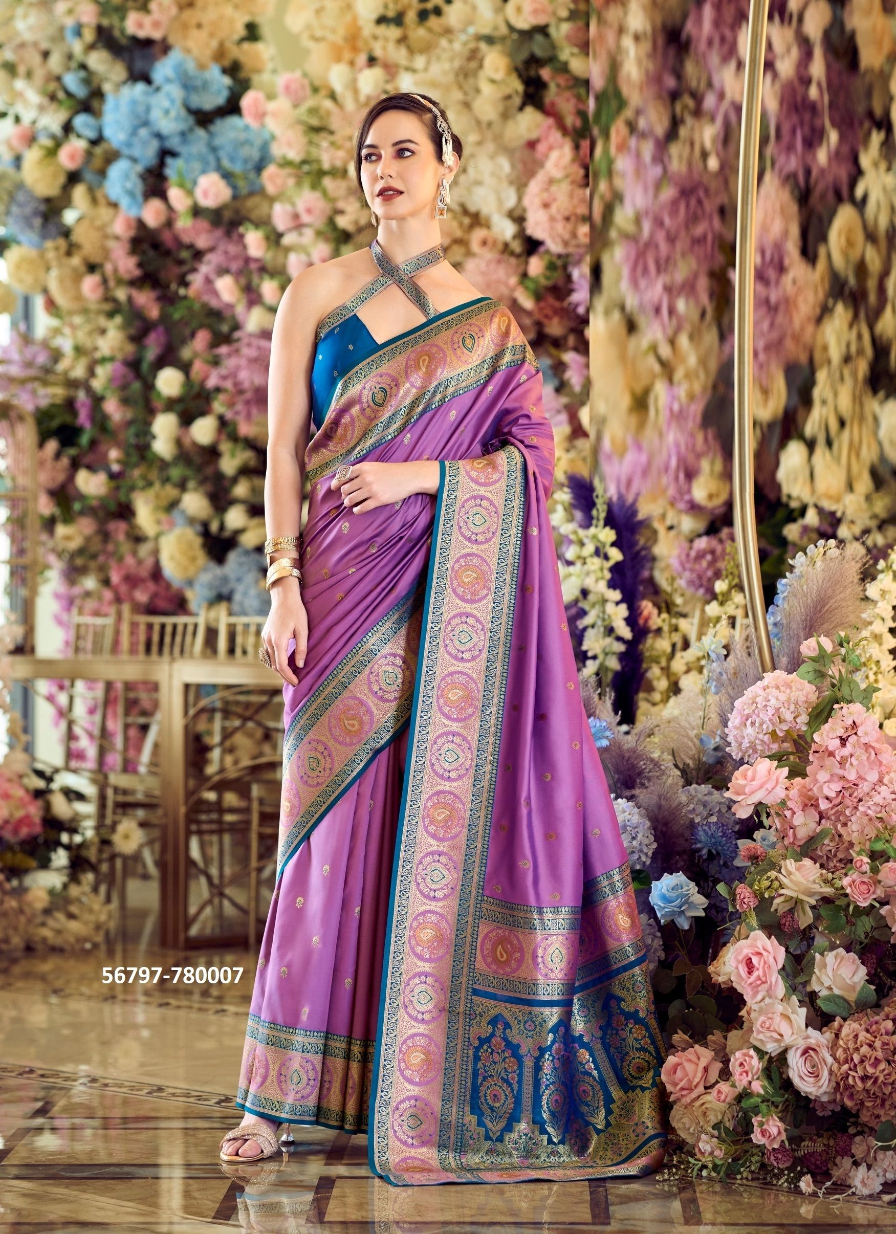 MINAKARI - CATALOG # 56797 (SET OF 8 SAREES)