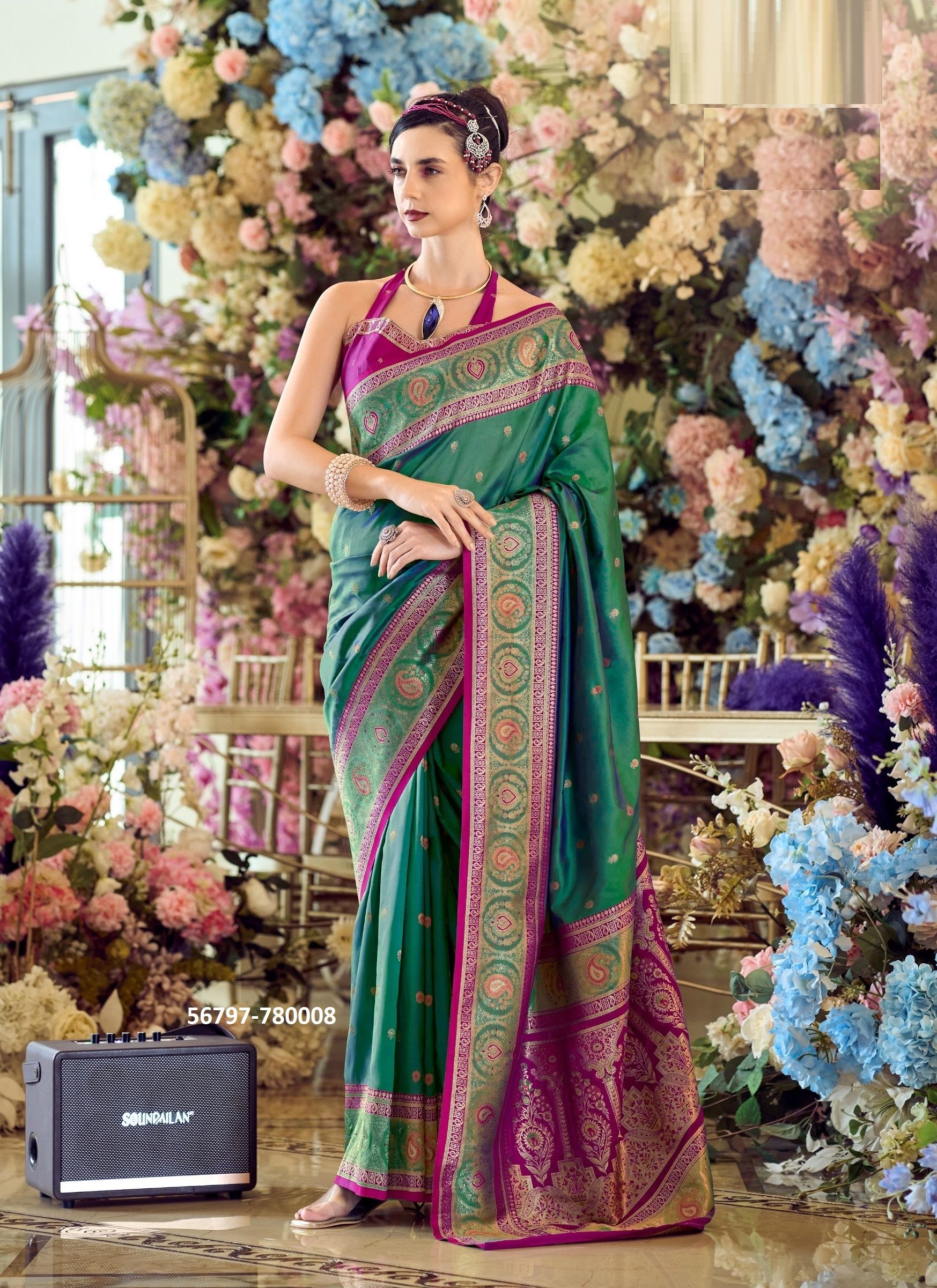 MINAKARI - CATALOG # 56797 (SET OF 8 SAREES)
