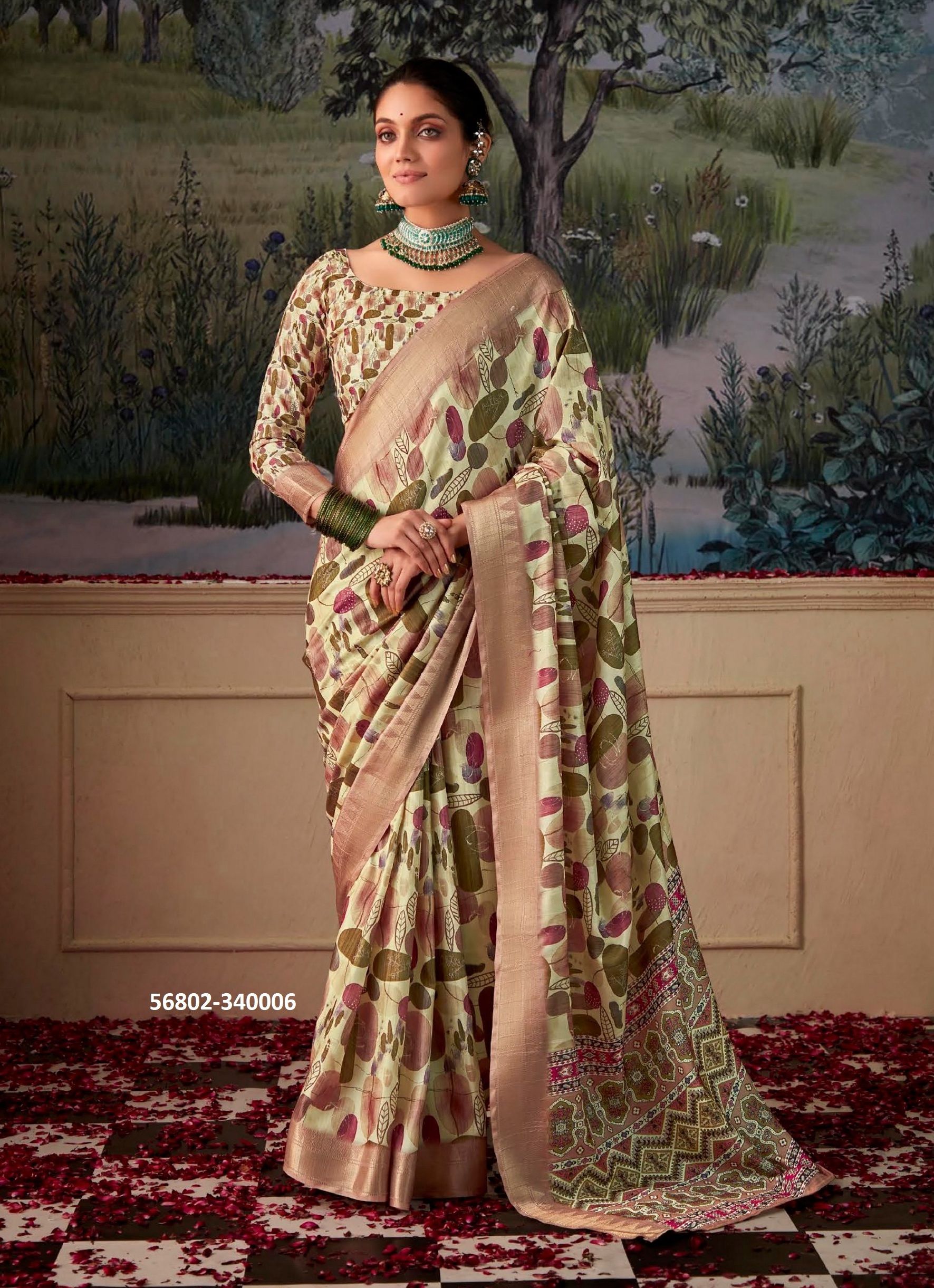SHIMONI - CATALOG # 56802 (SET OF 8 SAREES)